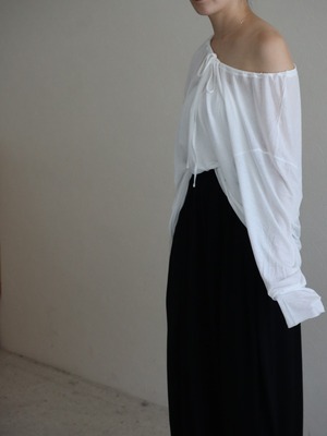 sheer relax T (white)