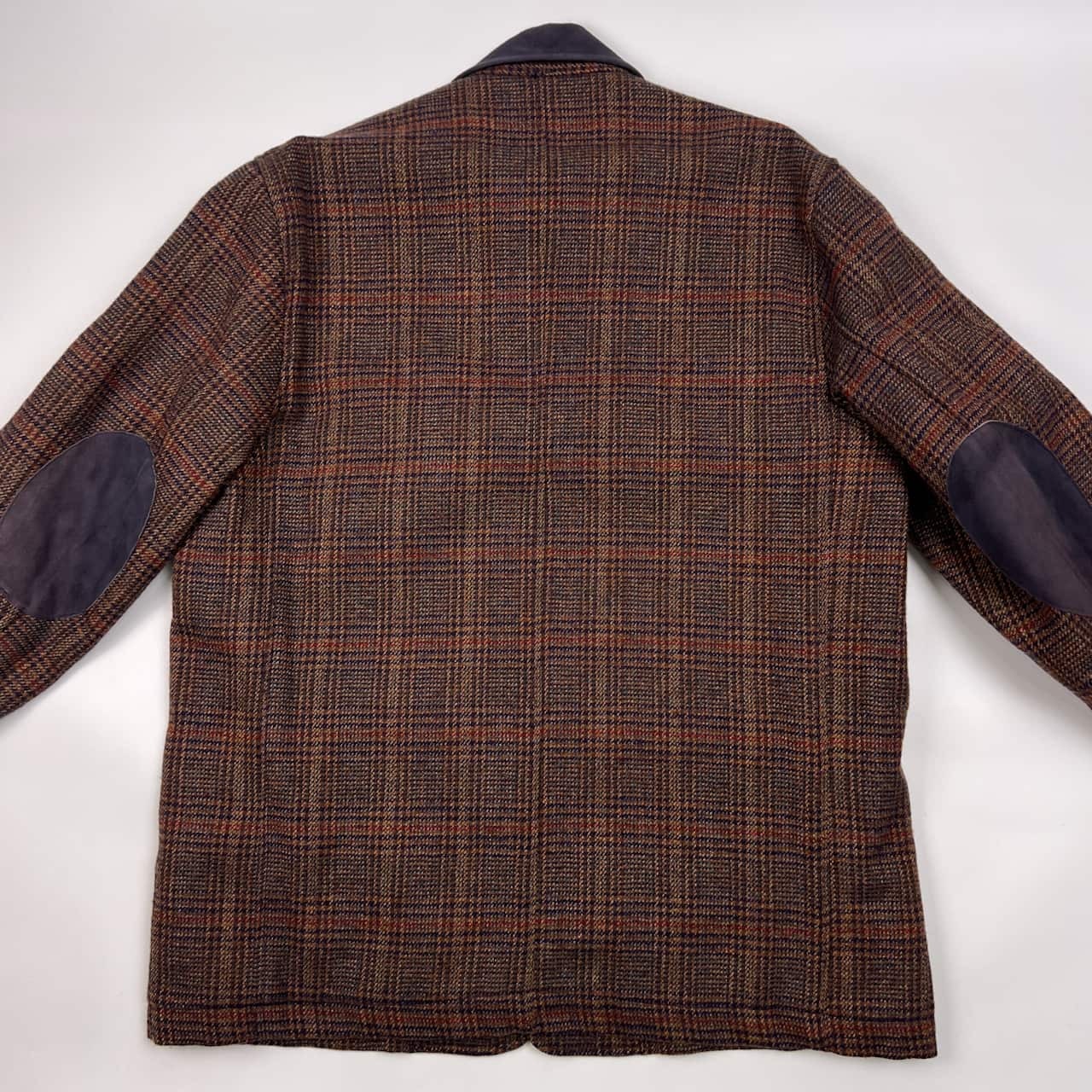 Karl Helmut カールヘルム 裏キルティング 中綿 エルボーパッチ チェック ステンカラー ジャケット /ブラウン系 メンズ 羊革