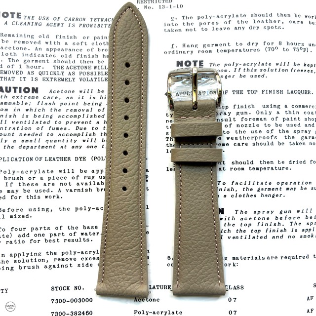 WMT  Imola L. Grey / Embossed Leather Strap LS11903831N