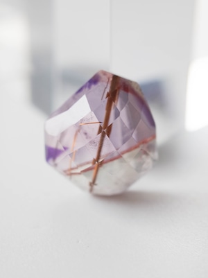 【Doublet】Rutilated Quartz x Amethyst  - 17