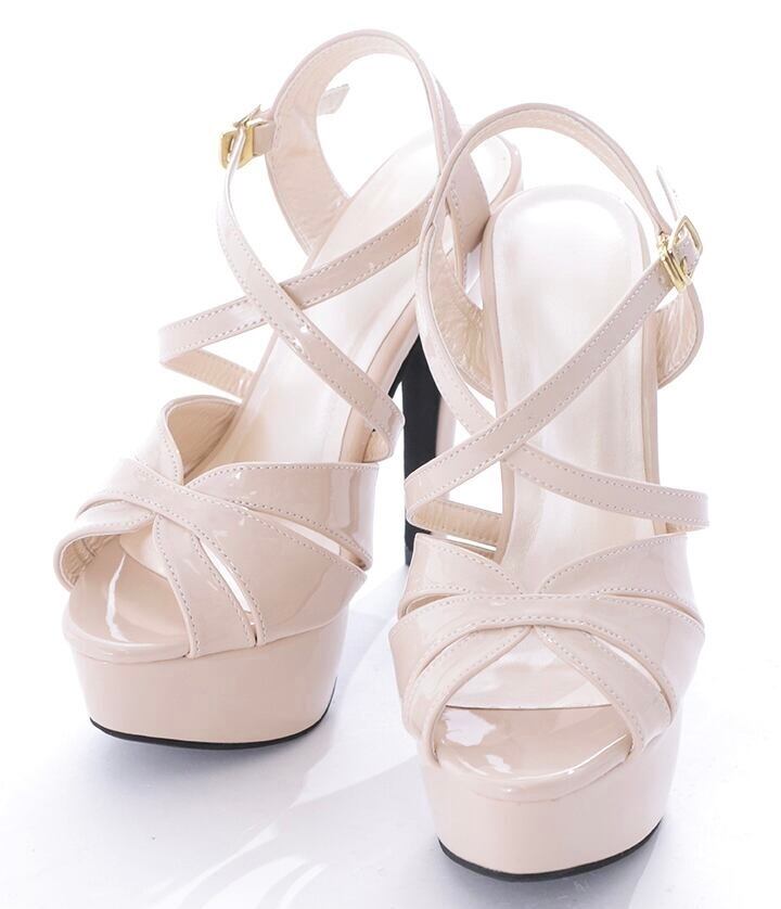 【make cat】SALE【即納】ストラップ付きハイヒールエナメルサンダル【35-38サイズ/2カラー】 5600