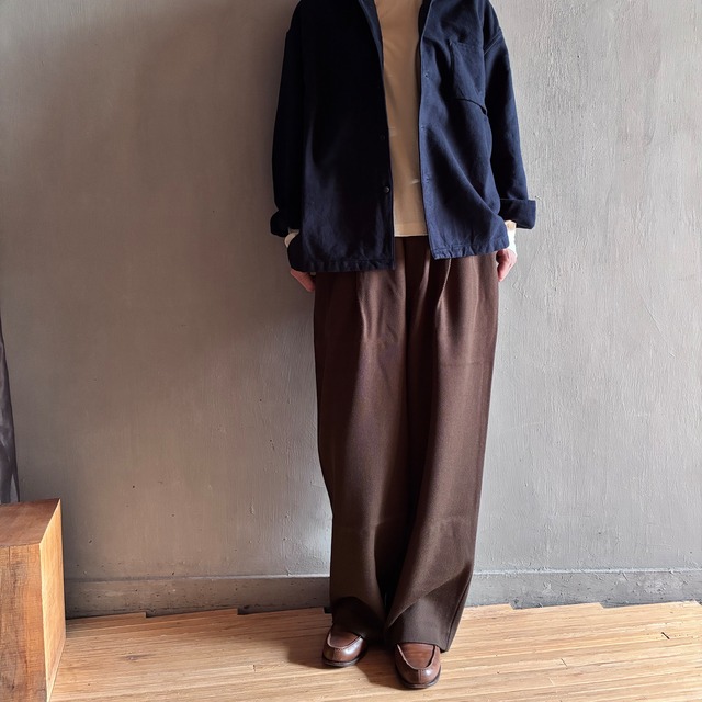 MITTAN｜NMウールヘビーツイルパンツ 茶 PT-149