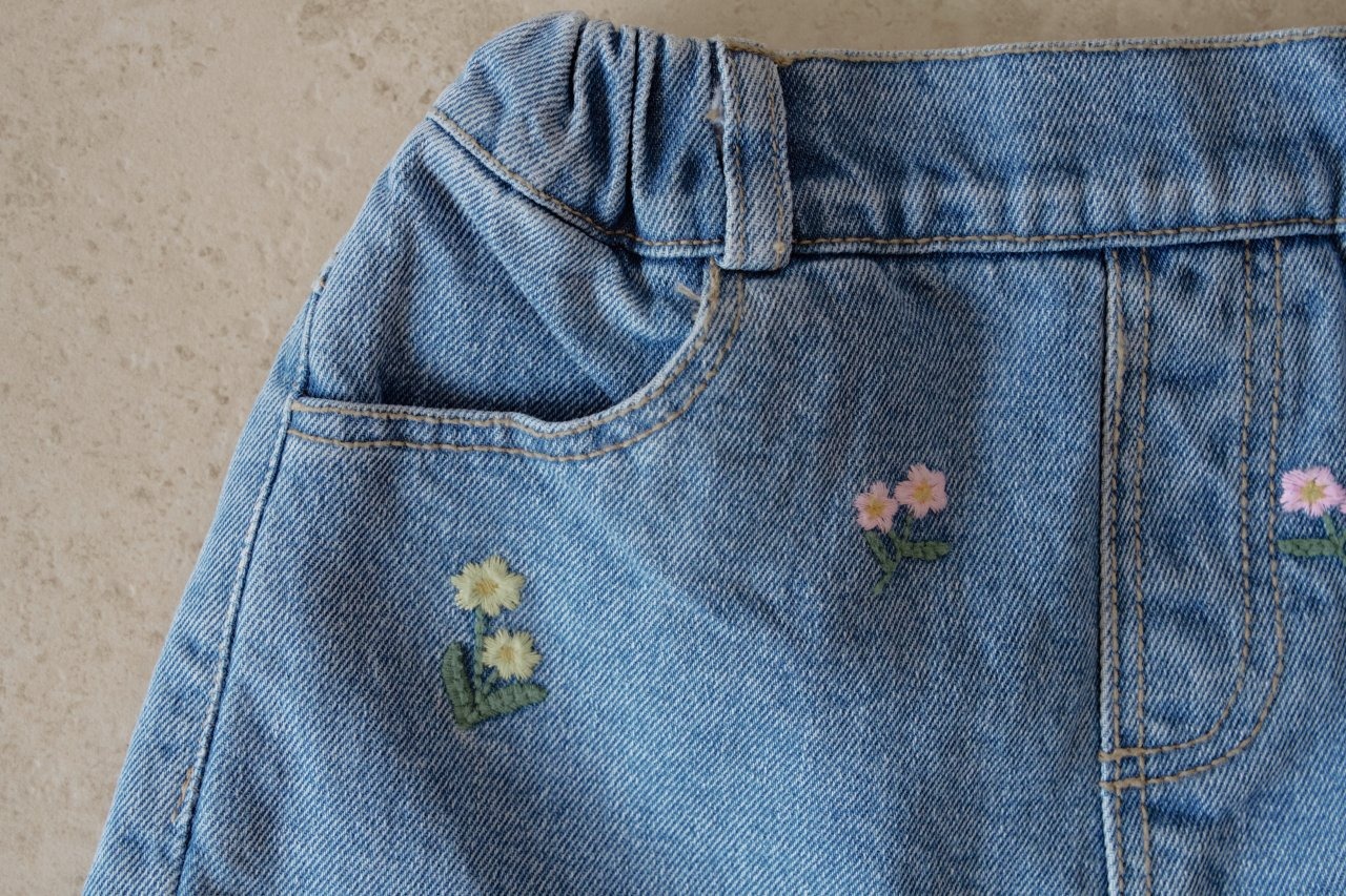 [MOMOANN] Flora Denim Shorts / [모모앤] 플로아 청반바지