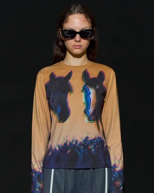 【MAISON SPECIAL】【2026 Horse Collection】Twin Horse Skin Top