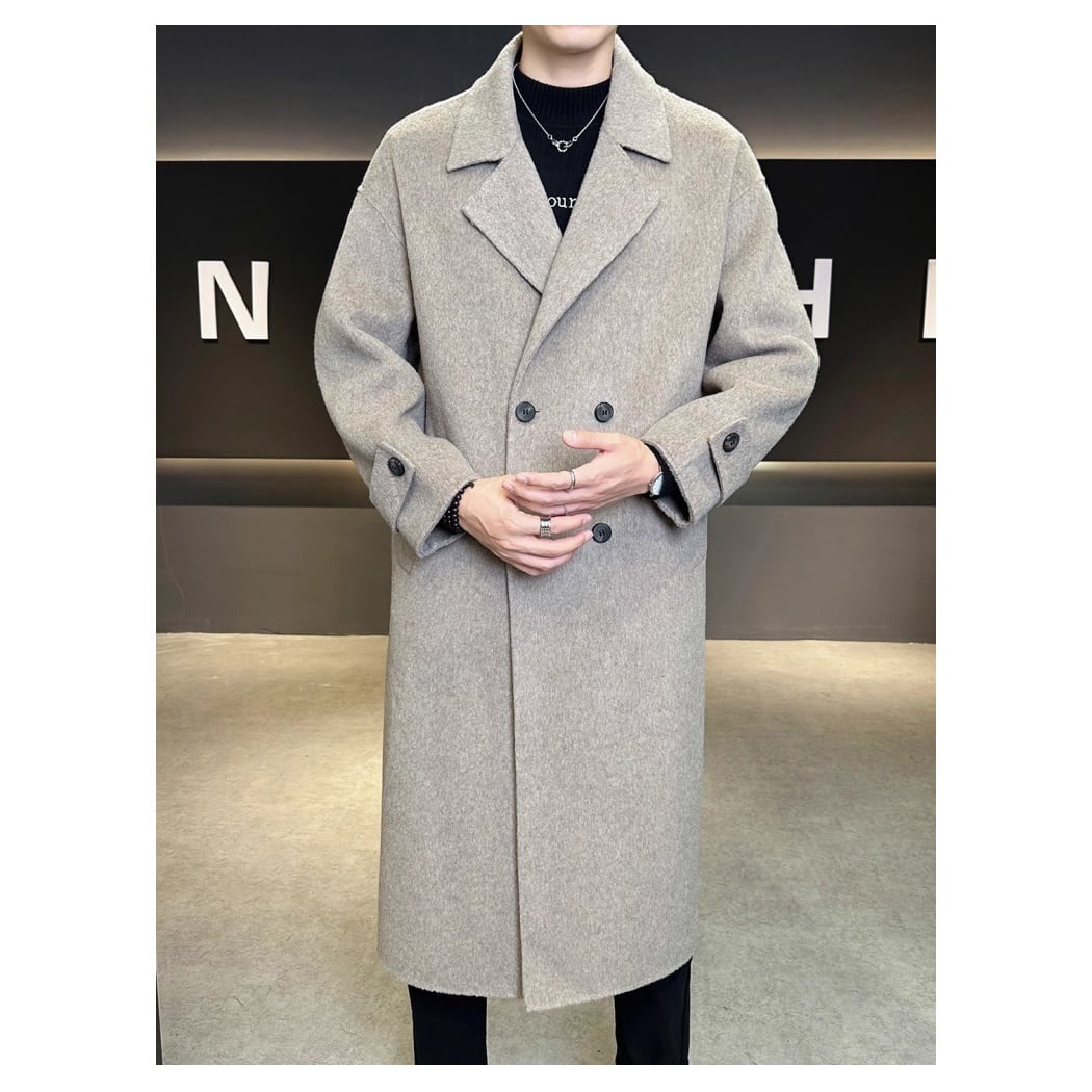 Drumohr ダブルコート 48 ウールタッチ ダブルブレストロングコート 2color OJ0640 | R-Base