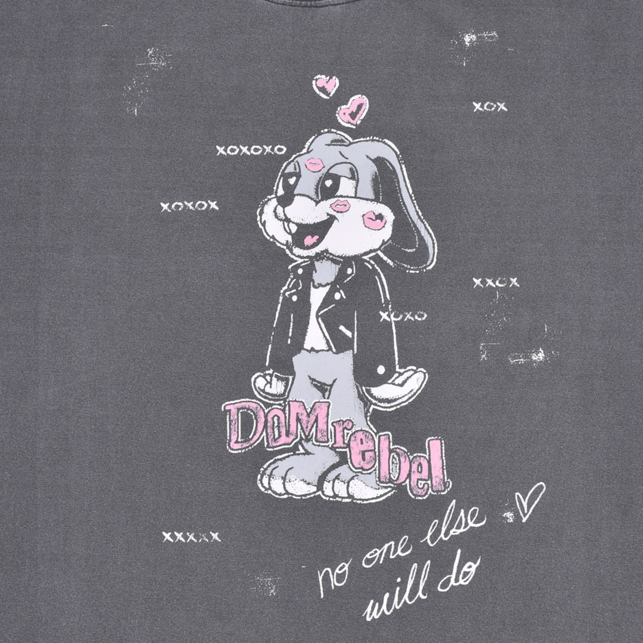 【DOMREBEL】SMITTEN - T-SHIRT FADED BLACK - 4
