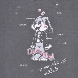 【DOMREBEL】SMITTEN - T-SHIRT FADED BLACK
