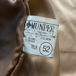 vintage MUNPER leather coat