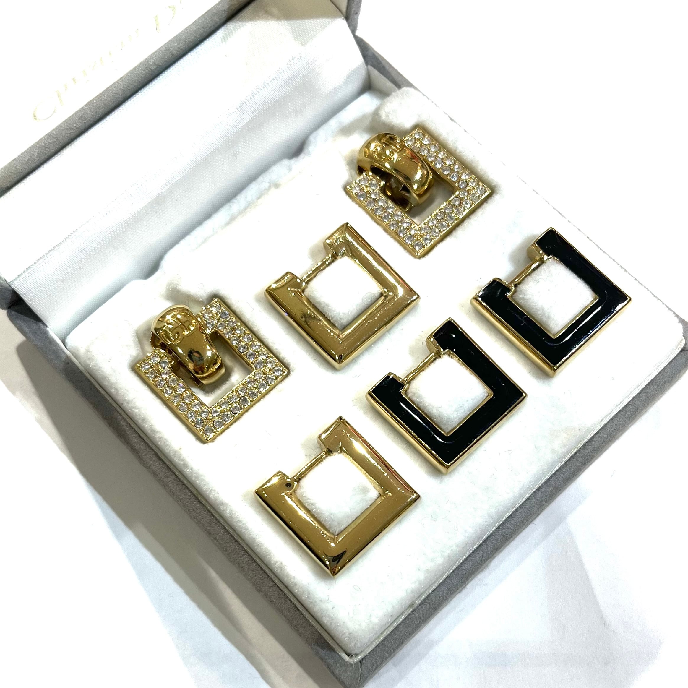 Christian Dior 】2188 DIOR VINTAGE カメレオン6チャーム イヤリング