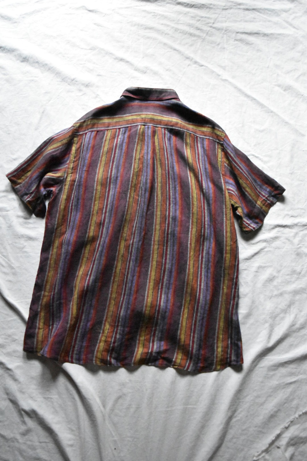 Italy multi-colored stripe Lien shirt