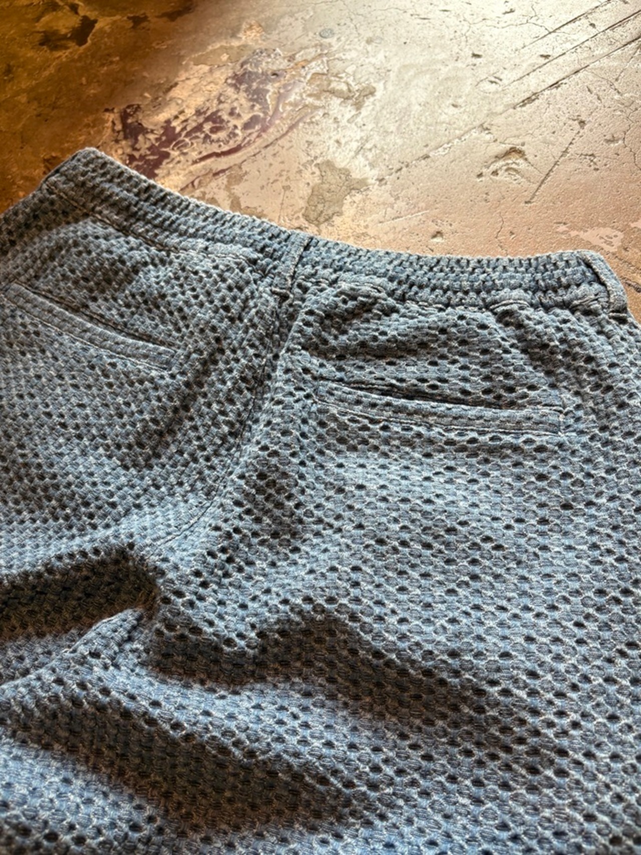 TESS / Jacquard eazy pants / Relax pants / NAVY - 7