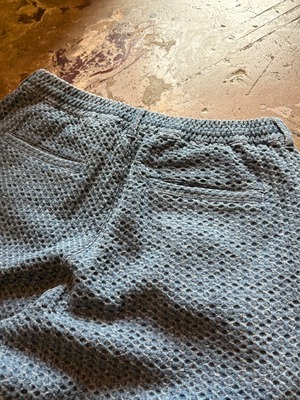 TESS / Jacquard eazy pants / Relax pants / NAVY