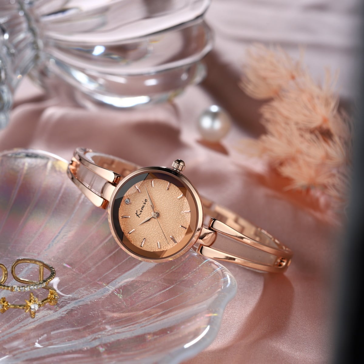 Kimio AF-6033(PinkGold) 腕時計 レディース | AromaFlat watch Kimio AF-6033(PinkGold) 腕時計 レディース | AromaFlat watch