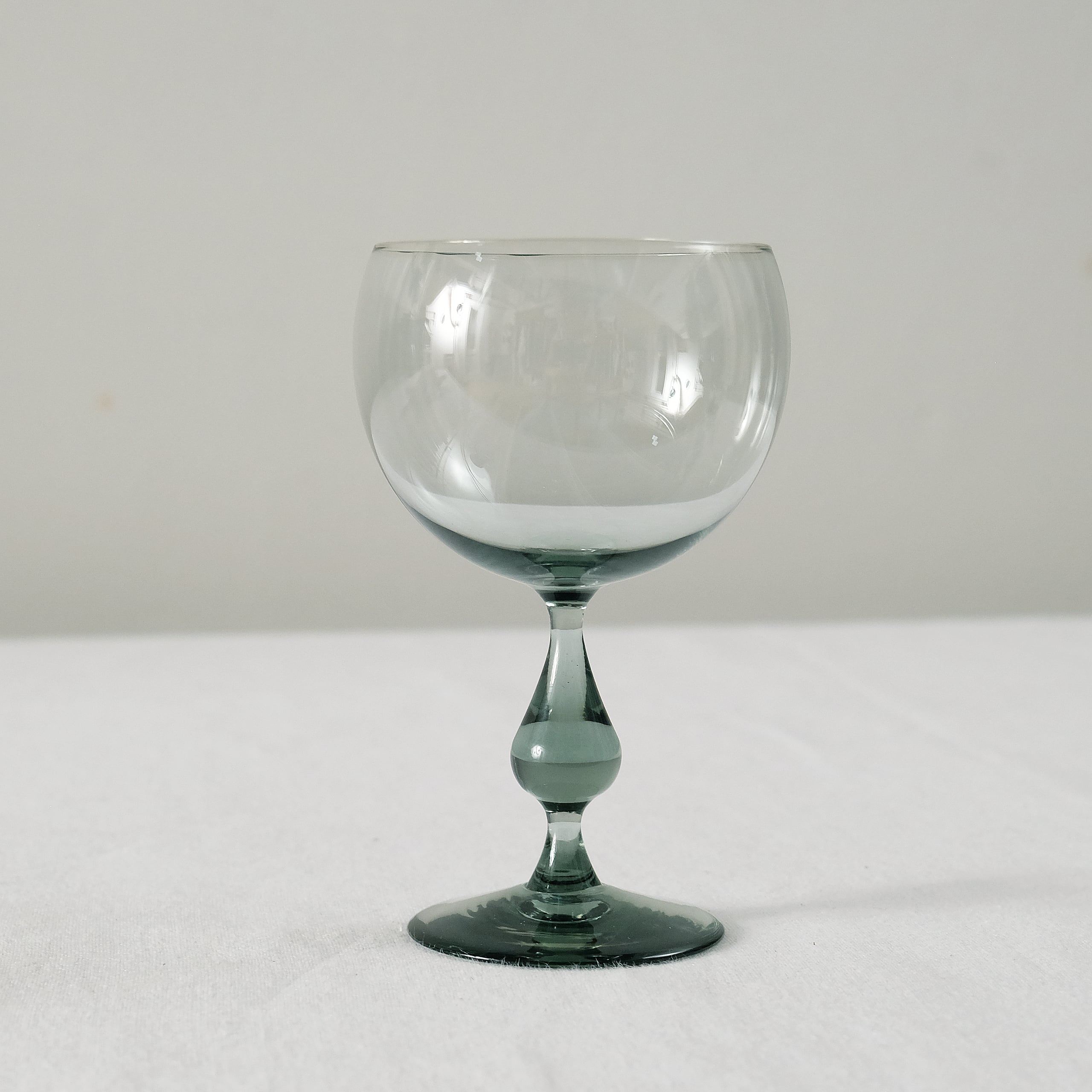 ワダコーヘー Kohey Wada ゴブレット dropstem glass 丸 studio grey No.WA16