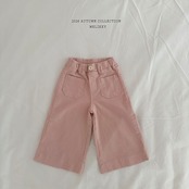 韓国子供服 / 26Autumn / 〖取寄〗Melikey / コットン10分丈ワイドパンツ / 女子服 *XS~JM*