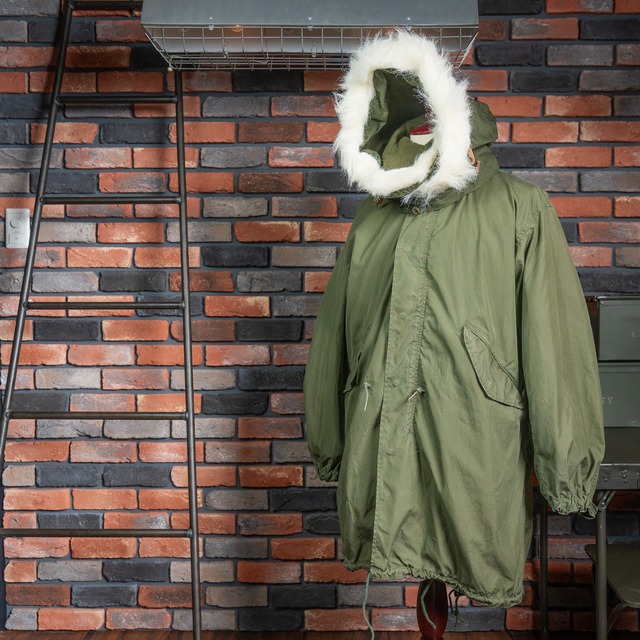 【SMALL】Black Zipper U.S.Army M-65  Field Parka Full Set  アメリカ軍 M65 フィッシュテールパーカー フルセット ブラックジッパー ユーズド S No.123