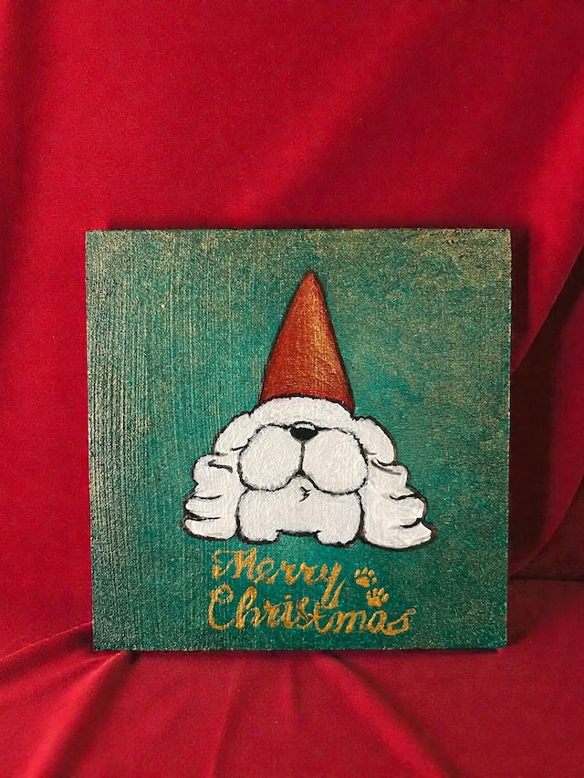 " ドッグノーム - The DOGnome " MINI WOOD PANEL 10㎝×10㎝
