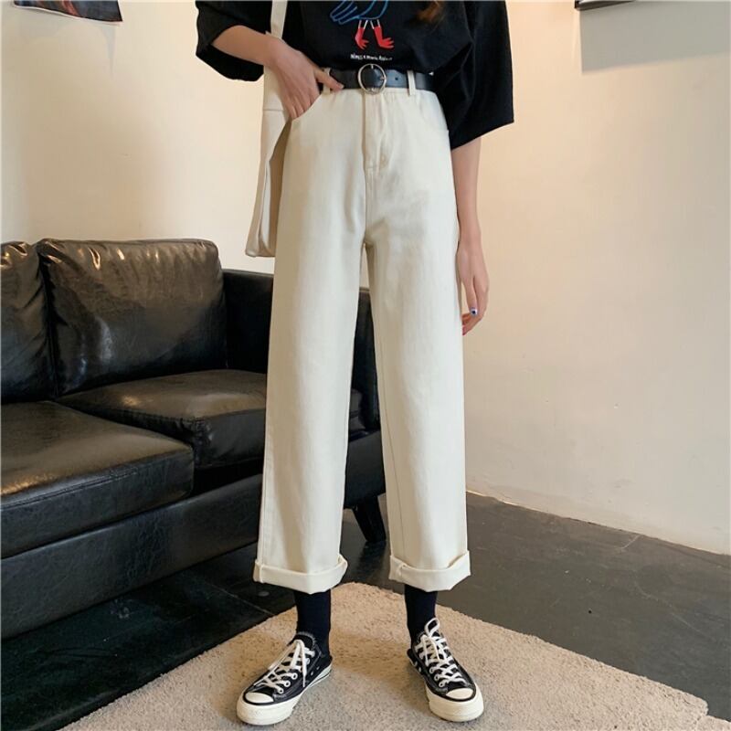 ルーズパンツ レッドハイウェストウェスト薄手ソリッド カラー ソリッドカラー YY-ファッション97827497913