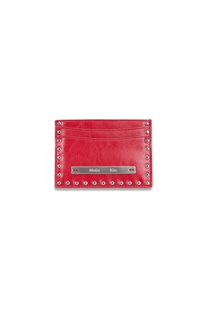 [Matin Kim] WESTERN STUD CARD WALLET IN RED 正規品 韓国ブランド 韓国通販 韓国代行 韓国ファッション マーティンキム matinkim 日本 店舗