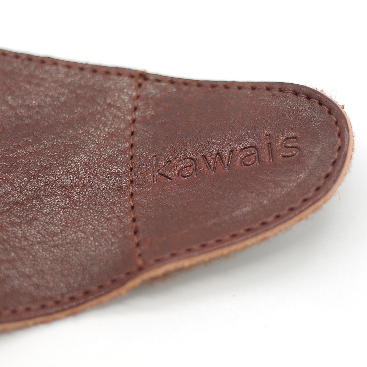 【kawais】 leather band<garbon>_dark brown