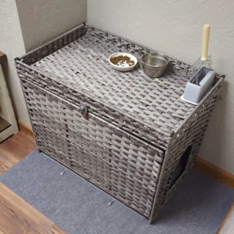 ペットハウス ペットケージ ラタン 大きめ キャットハウス 猫 犬