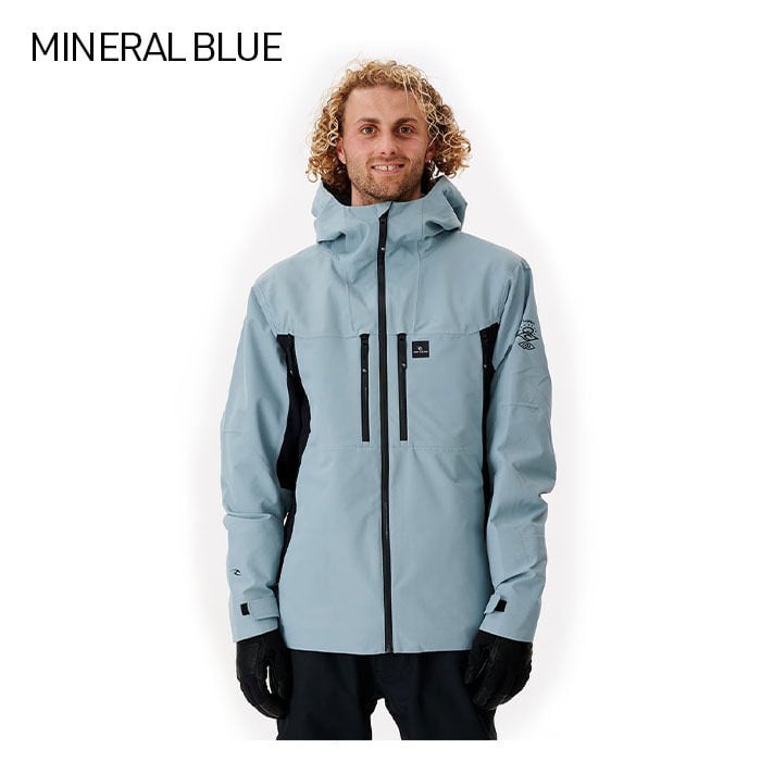 22-23 RIP CURL BACK COUNTRY JACKET リップカール BLACK, MINERAL BLUE スノーボード スノーウェア  スキーウェア ジャケット 防寒 メンズ