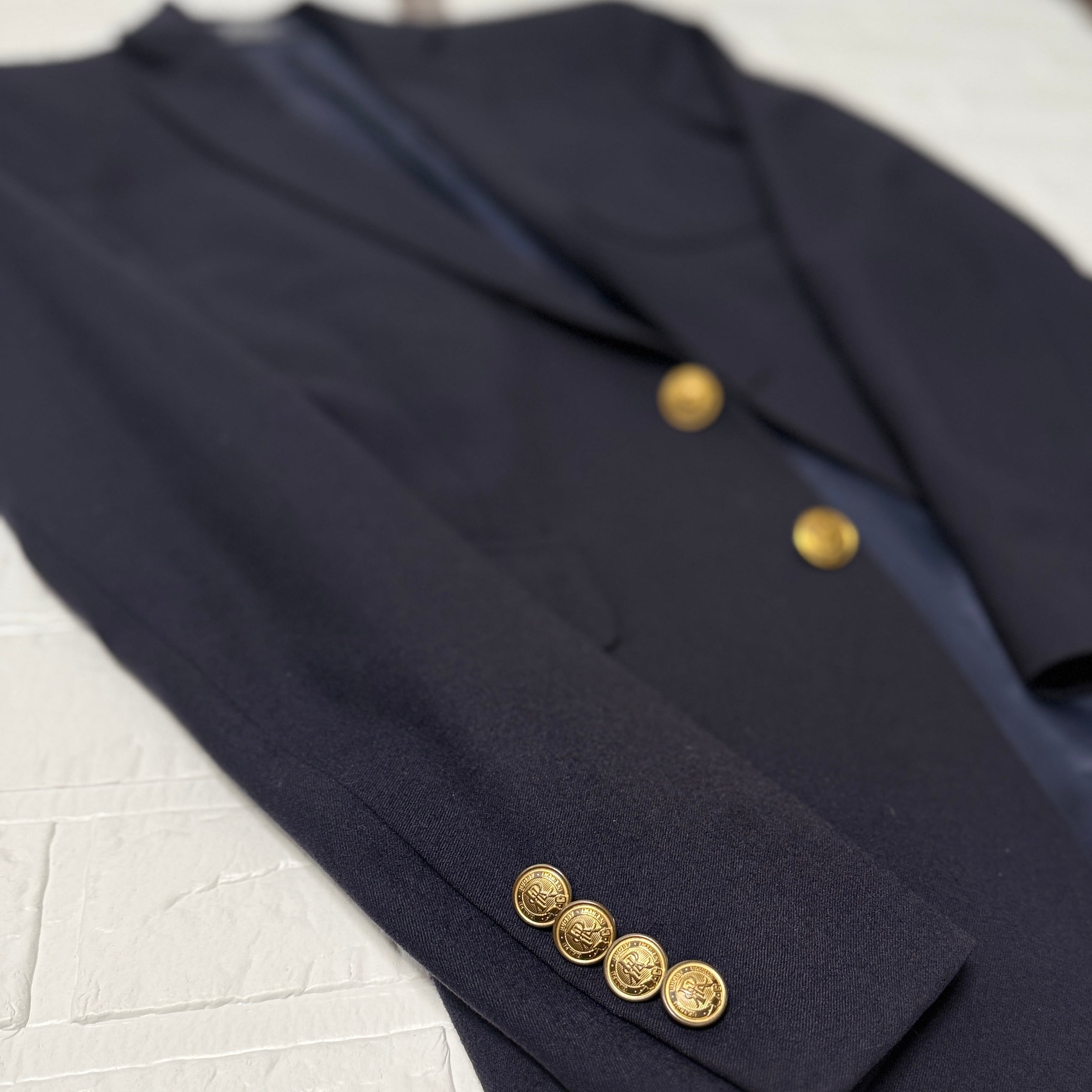RUGBY RALPH LAUREN 金釦 ブレザー (ネイビー、サイズ34S、XSサイズ