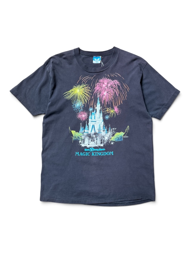 ［80s~］WDW Cinderella Castle Print T-shirt Vintage L