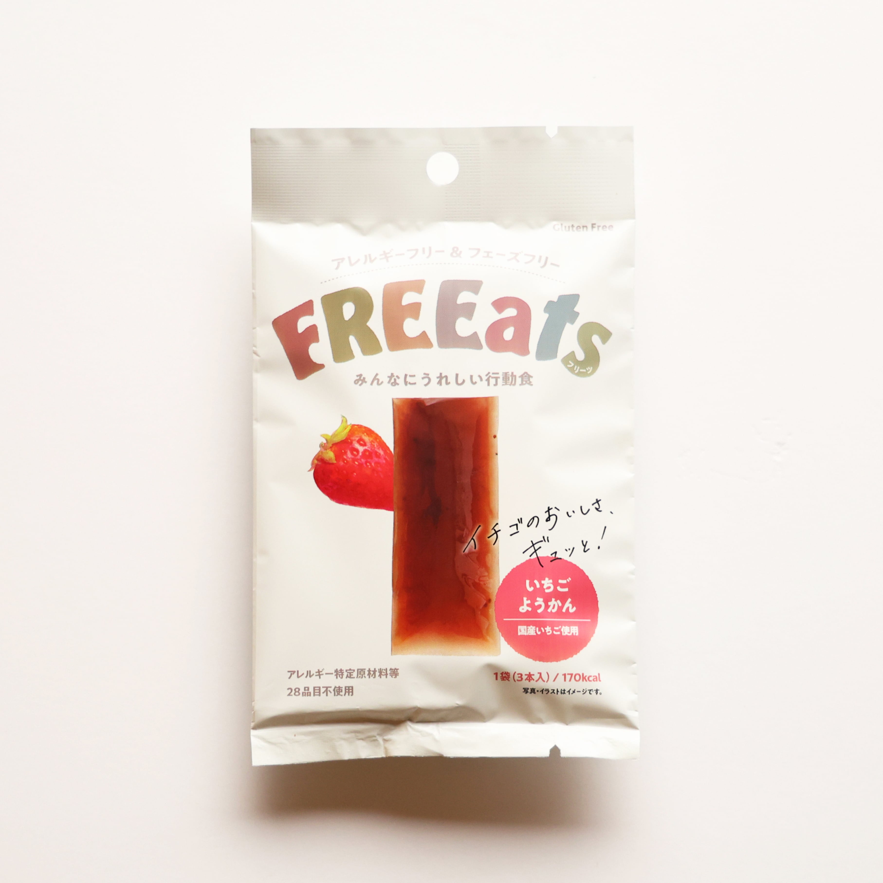FREEats いちごようかん 1箱(50袋入) | Grandex Online Store グラン