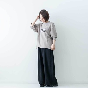 CLOCHE　カットジョーゼットロゴL/S Tee