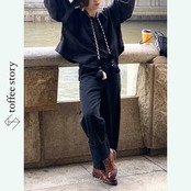 【2color】タッセル揺れる陽だまりのバルーンシャツ 《W0157》