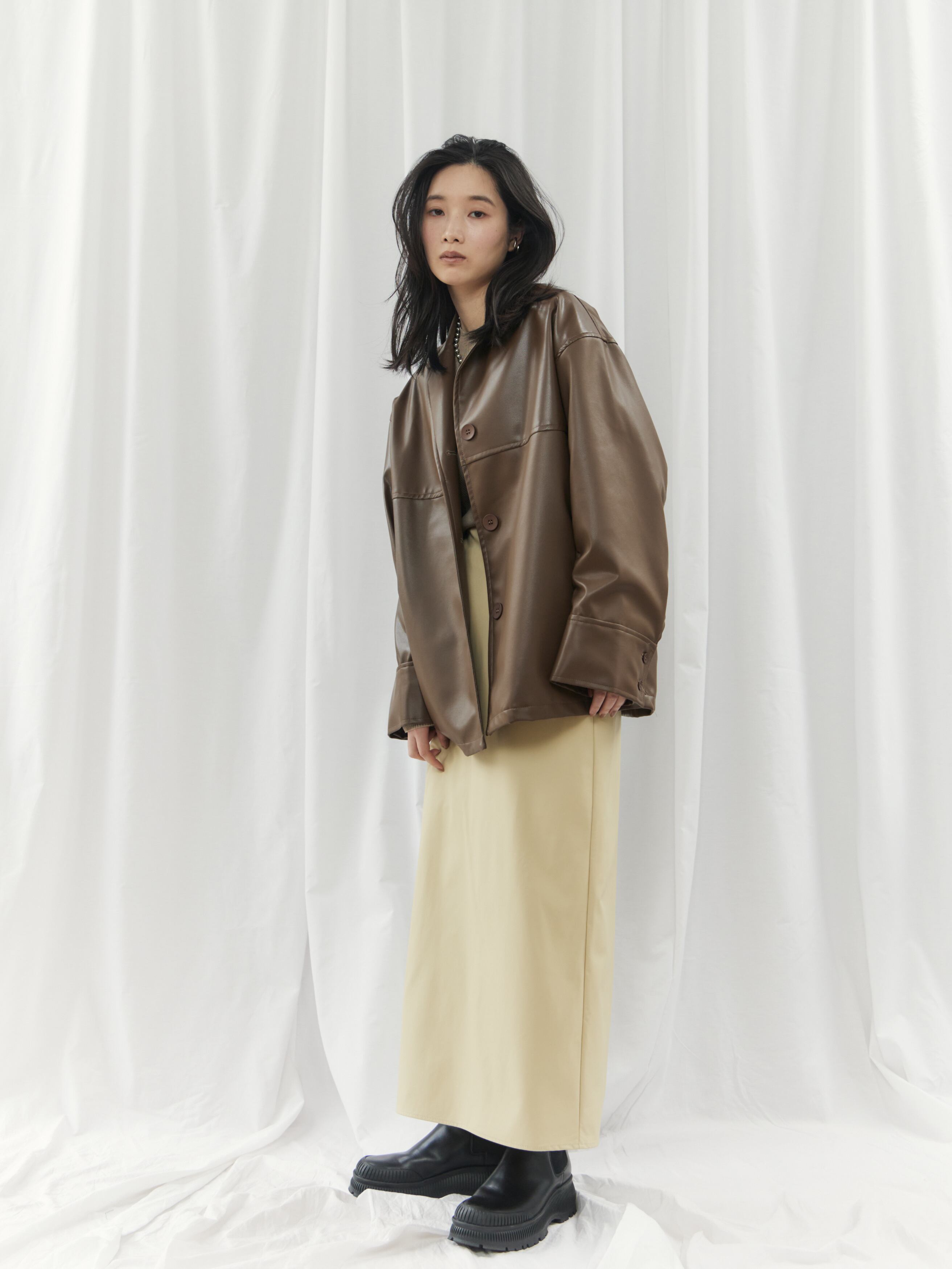 FAUX LEATHER JK（ﾌｪｲｸﾚｻﾞｰｼﾞｬｹｯﾄ）【7543117】 | CIEL'AIR