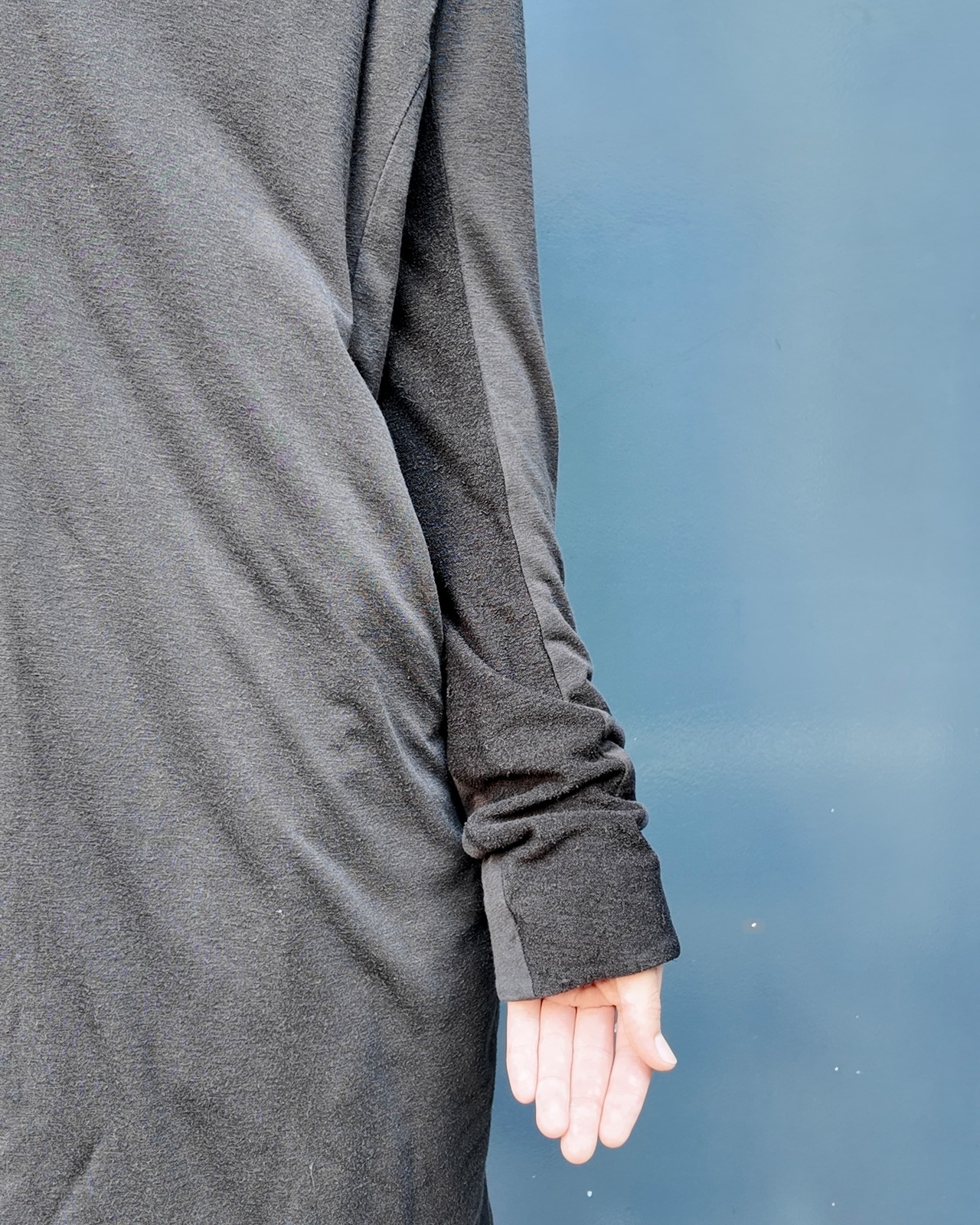 【JULIUS】heavy long fooded jacket