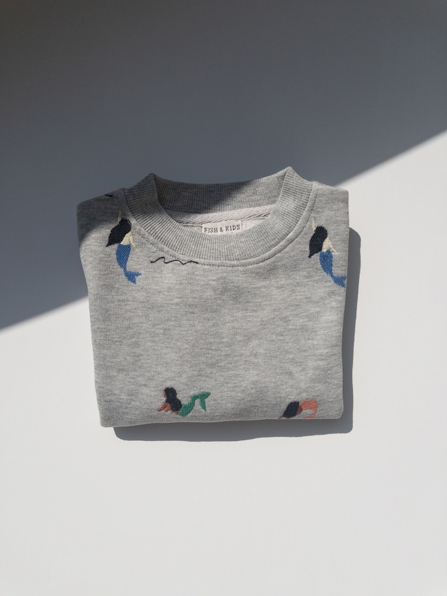 《即納》LAST1 FISH&KIDS/ ALLOVER EMBROIDERY MERMAID SWEATSHIRT