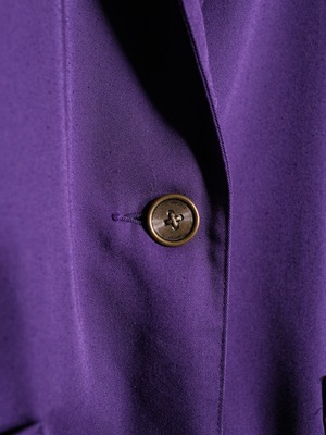 purple color drapery oversize easy tailored jacket