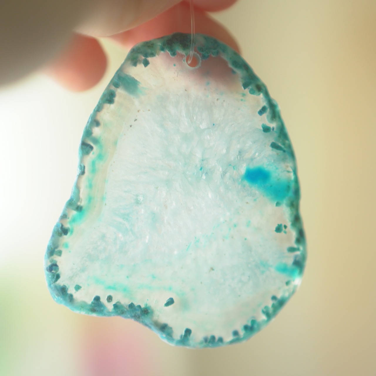 Crystal Drops - アゲートヒーリングチャイム / Agate Sun Catcher Wind Chime 665