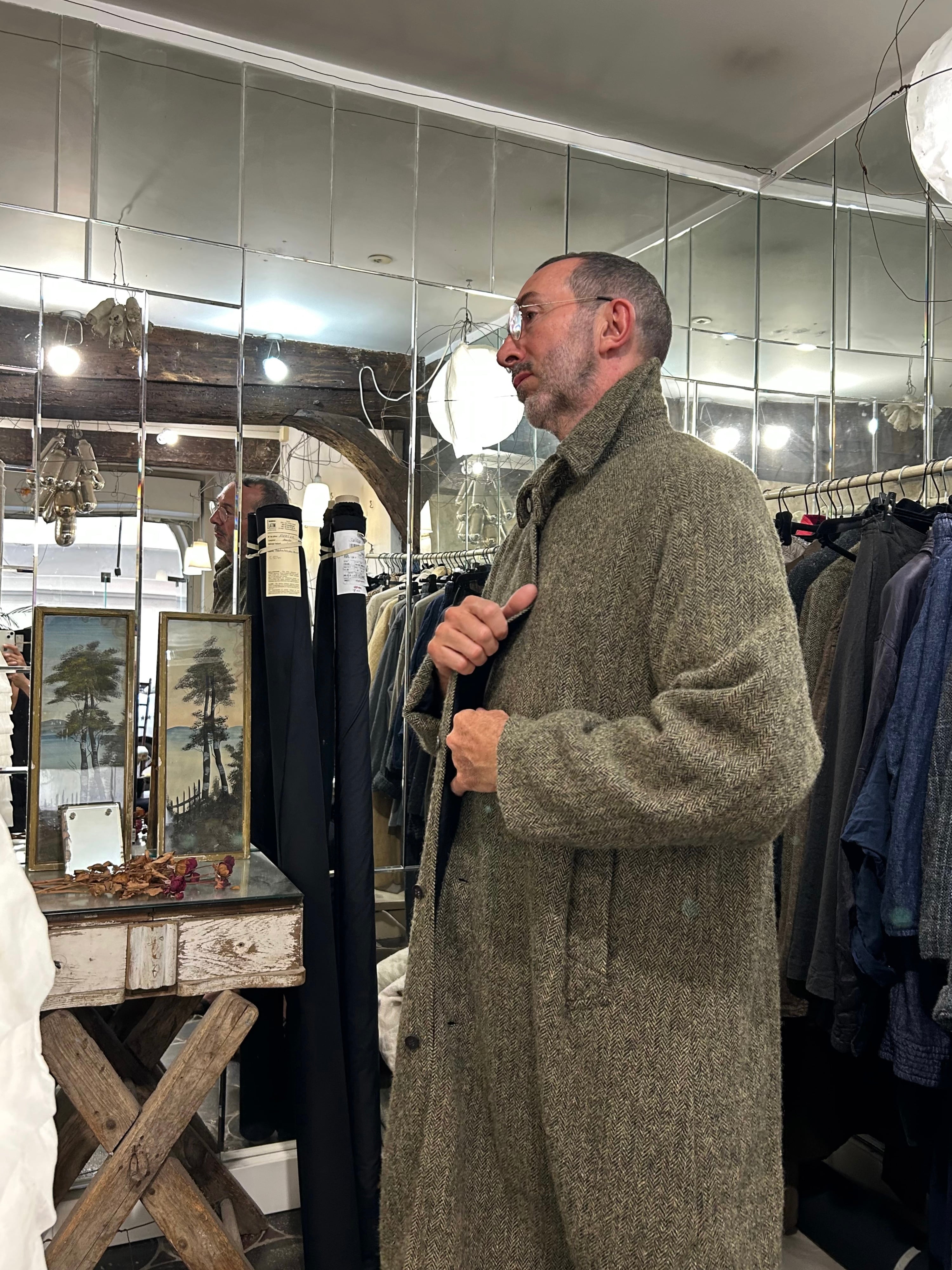 CHEZ VIDALENC - COAT BOBI / HARRIS TWEED (FRIDAY) | Brownie