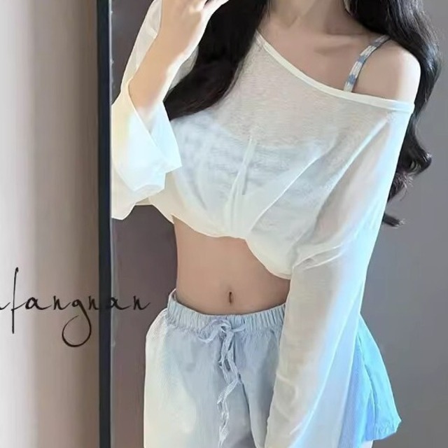 【水着】水着 ビキニ  レディース 韓国 水着 大人 可愛い かわいい  おしゃれ 体型カバー 20代 30代 40代 50代 3点セット 水着ビキニ マイクロビキニ セクシー 水着 海 ビーチ プール リゾート スイムウェア ラッシュガード ボーダー ライトブルー 青 M L XL