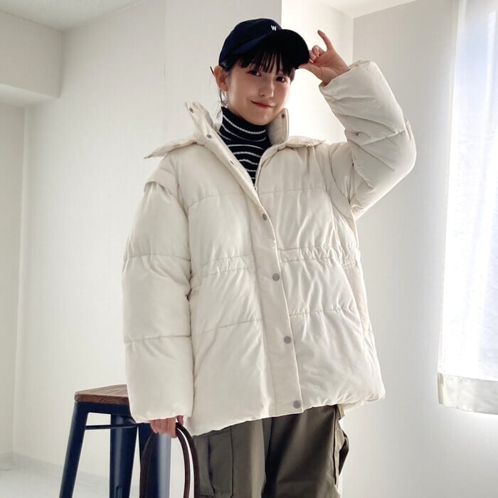 ダウンジャケット レディース アウター ファイバーダウンジャケット