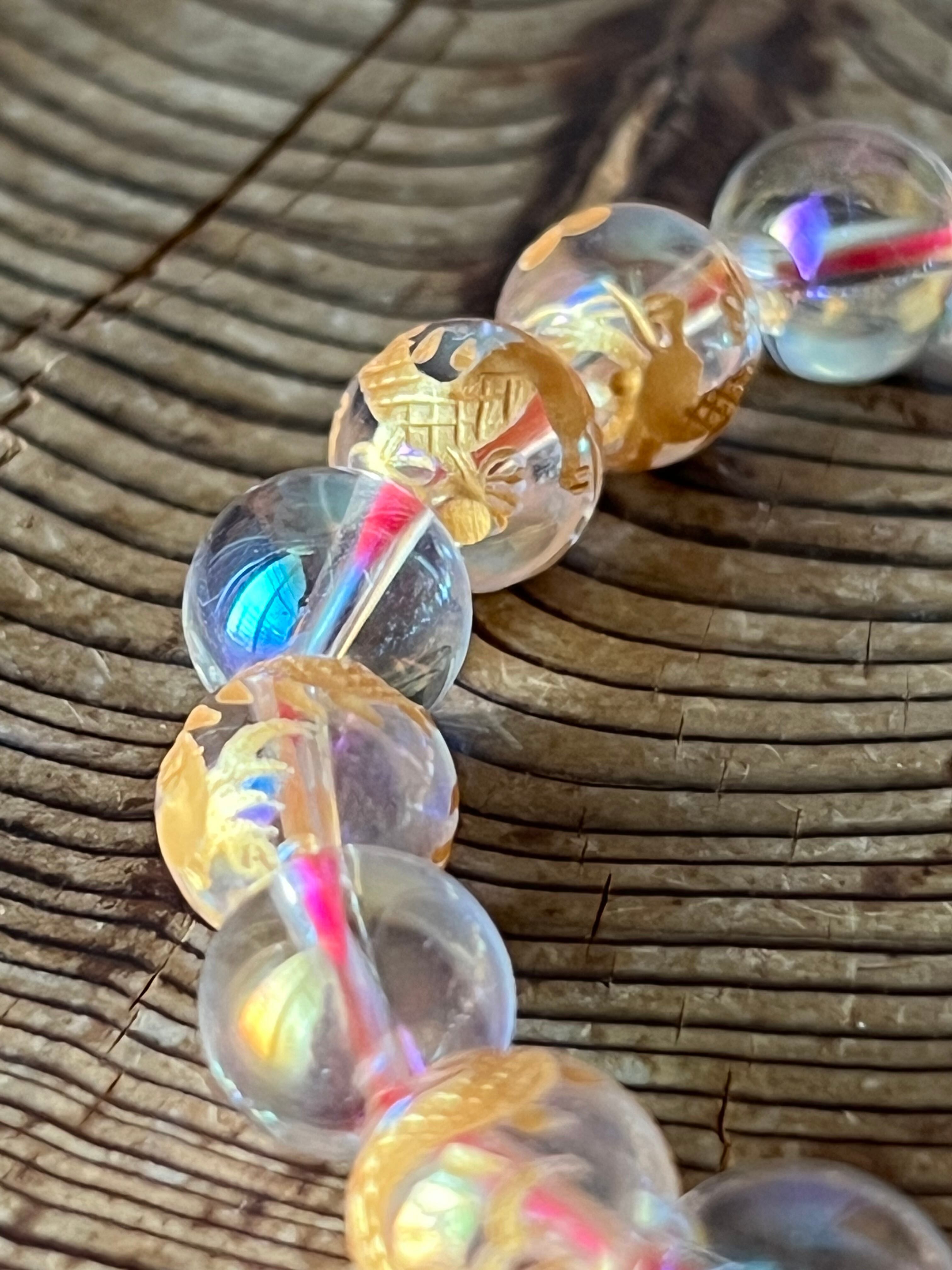 【カルマの転換】レインボードラゴンブレスレット 10㎜