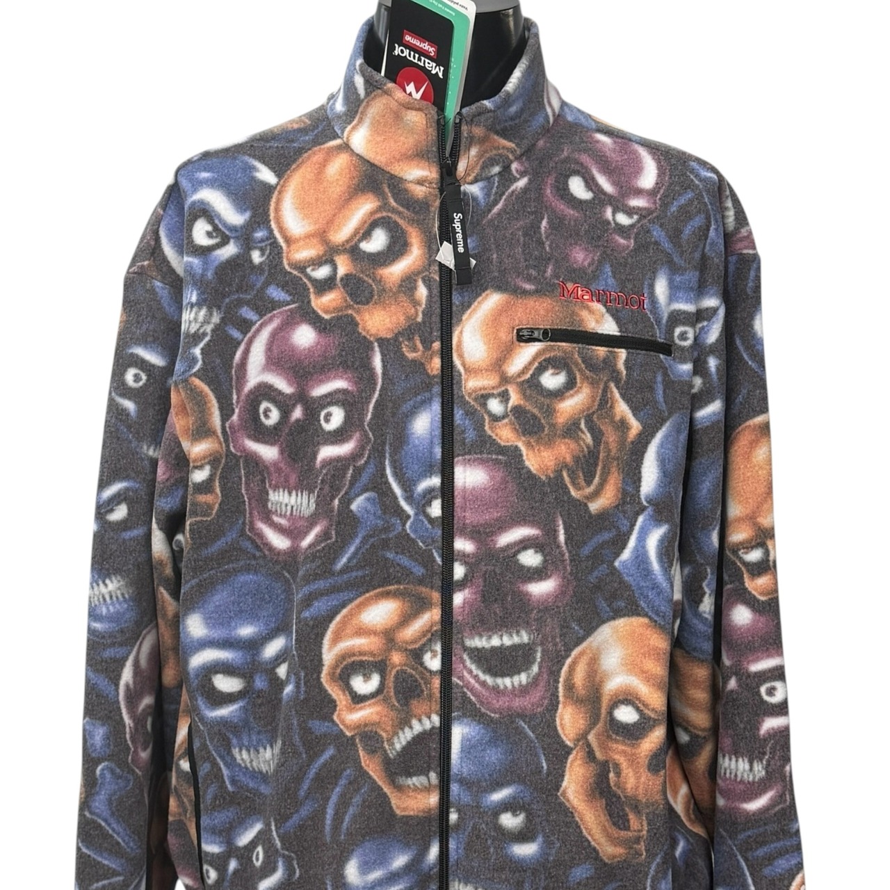 【SUPREME × MARMOT】シュプリーム × マーモット "LIQUID BLUE SKULL FLEECE" 25AW フリースジャケット