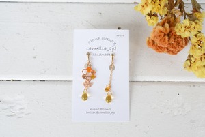 【ピアス変更可能】camellia-ajd　とろ～りはちみつのイヤリング