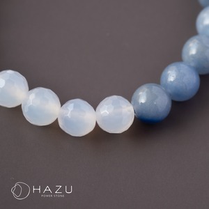 SALE☆心身を守る天空色の癒し［ブルーアベンチュリン／ホワイトアゲート／水晶］
