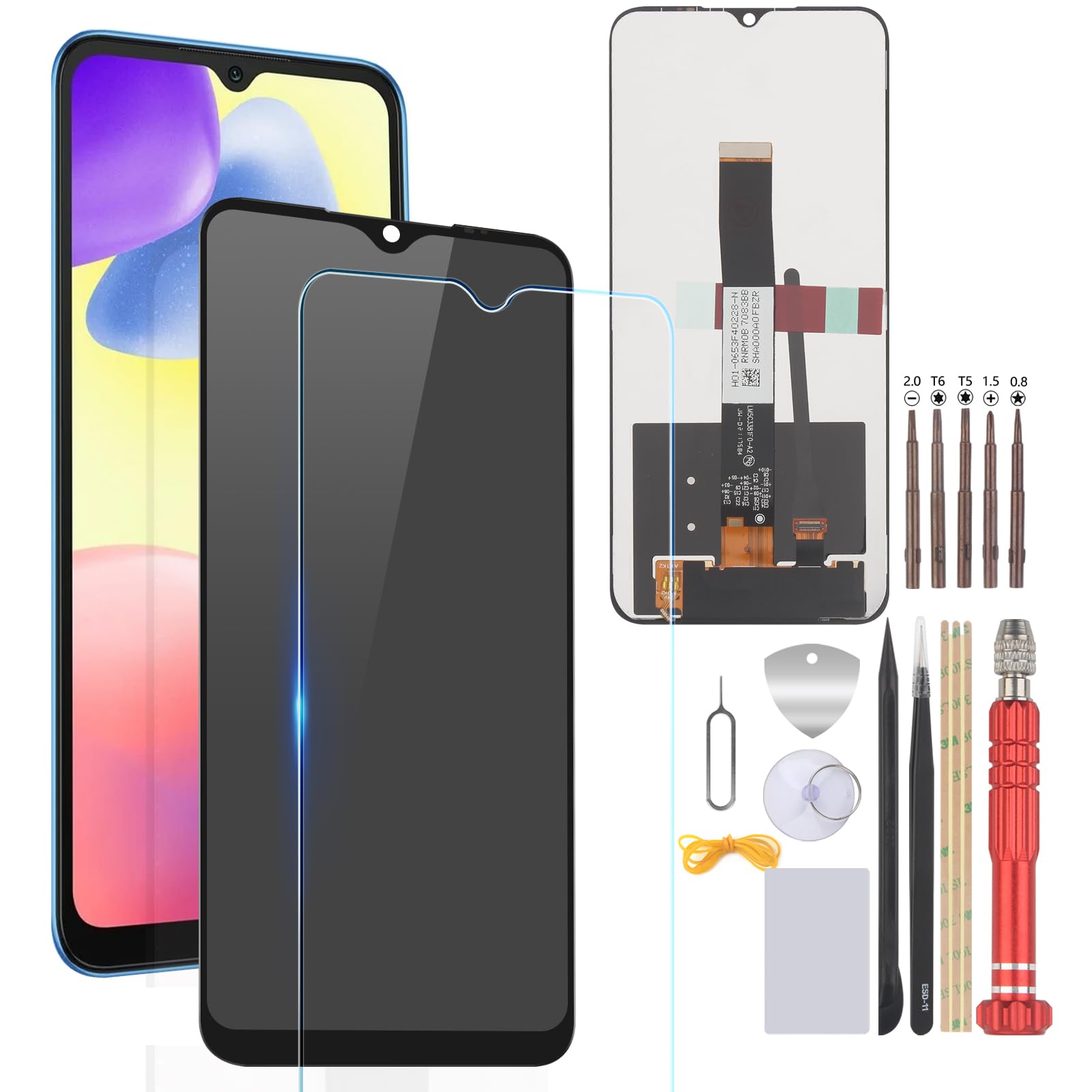 Custodia EASSGU Per Redmi 9C/9C NFC/10A: Pelle PU Con Portafoglio E Supporto, Nera - 4