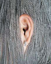 Jelly Fish/BLUG Hoop earring