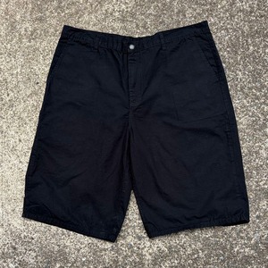 【38 XXLサイズ 程】Dickies 38inc 太めシルエット 古着 黒 ハーフパンツ 綿100%
