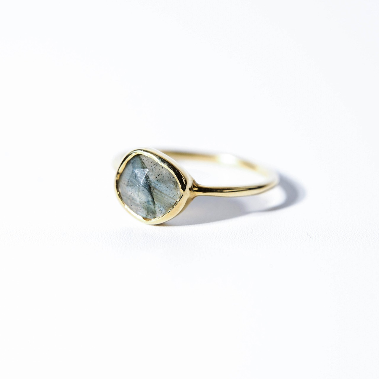 【9号】ラブラドライト リング（プチ）