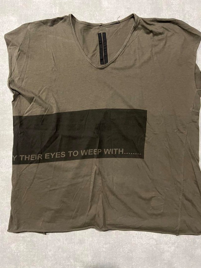 drkshdw Rick Owens ノースリーブTシャツ ブラウン プリント | CHASE