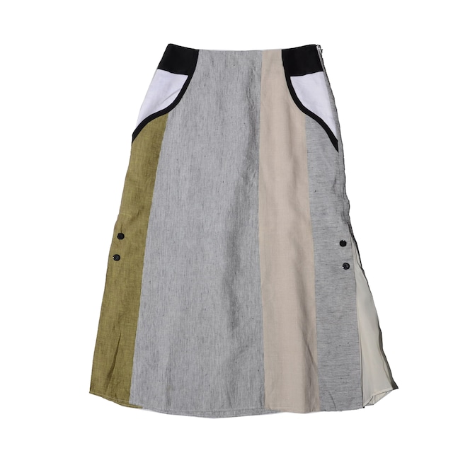 akane utsunomiya   linen panel skirt