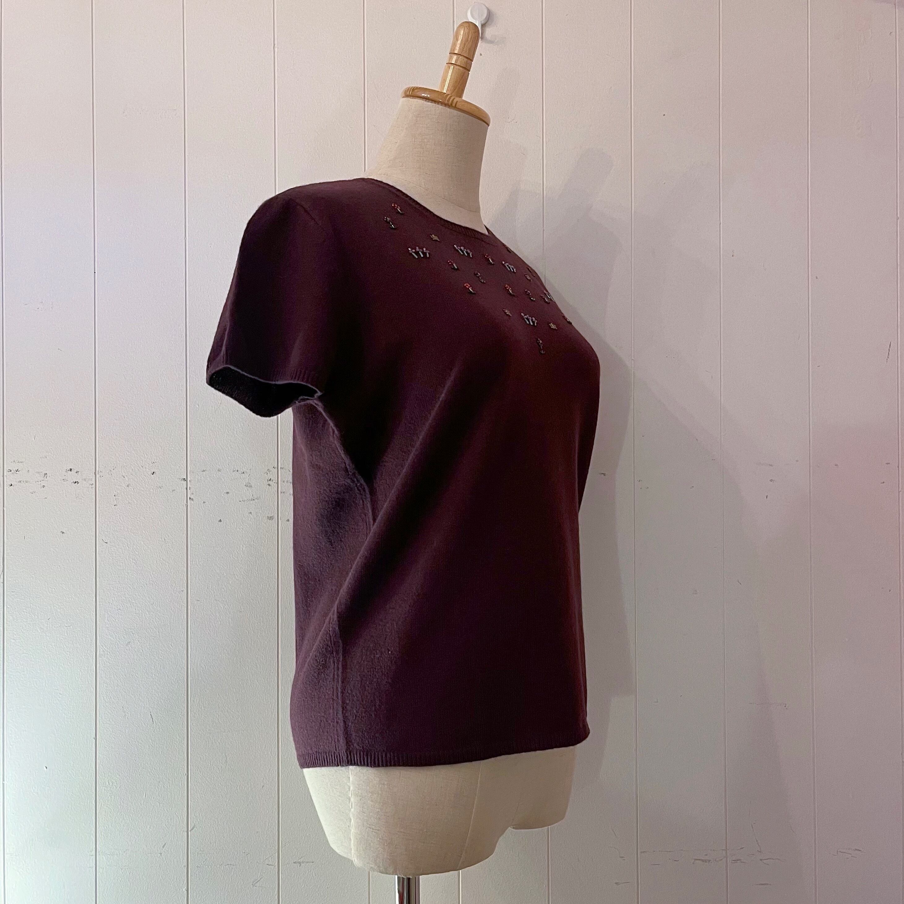 mini flower beads knit